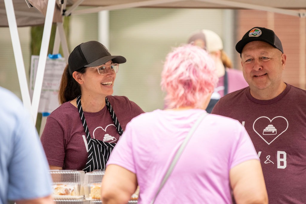 Our friendly staff working hard at Feedwell Kitchen and Bakery in Cedar Rapids, Iowa